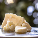 Mango Butter being weighed and ready to make lotion